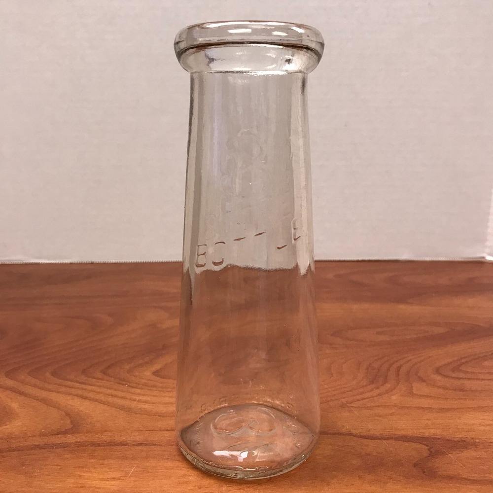 Vintage Milk Bottle‎ Half Pint 3 Cent Store Bottle